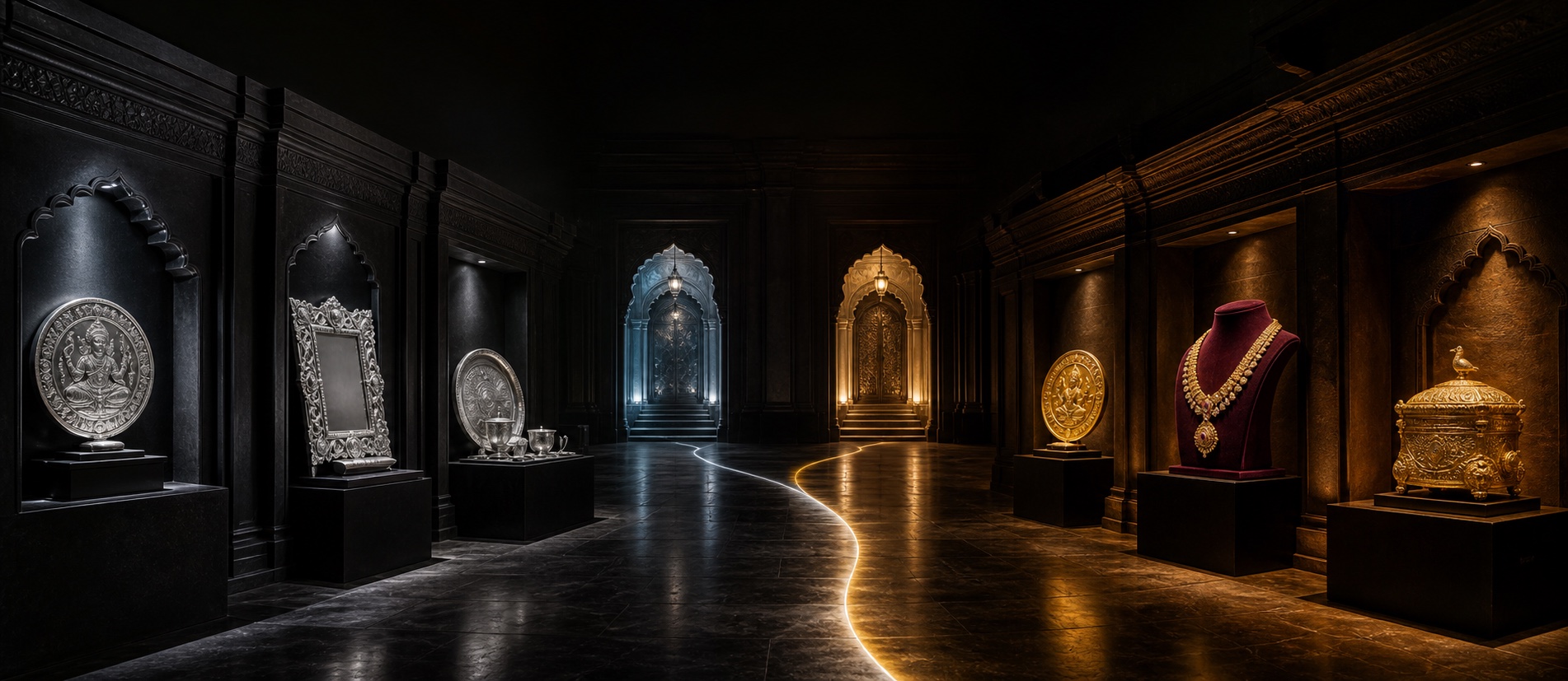 A warm architectural gateway in Ajmer