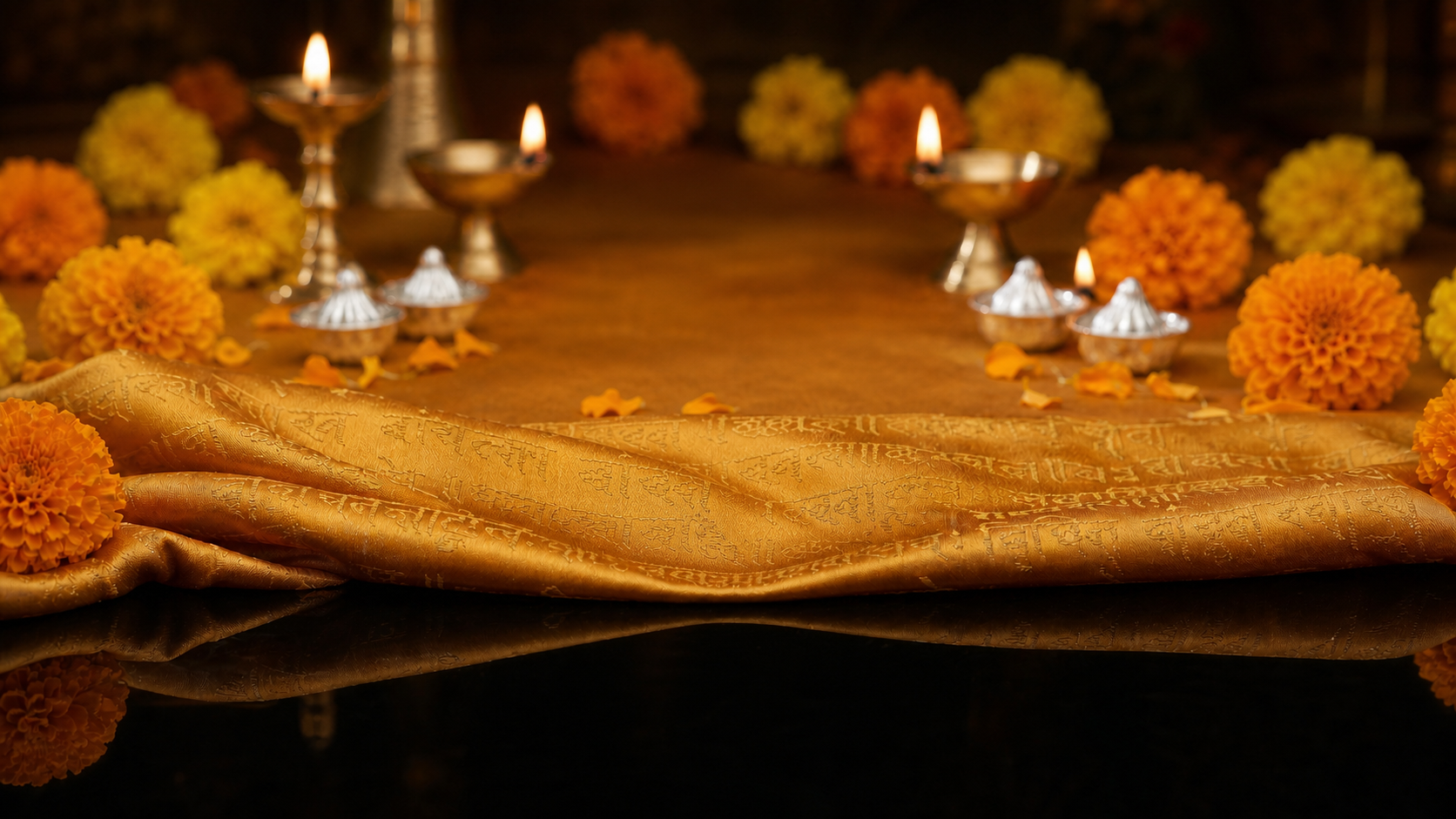Ganesh Ji ceremonial setting